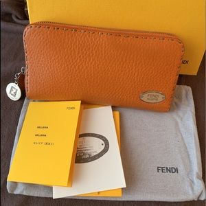 Authentic Fendi Seleria Zipper Wallet
